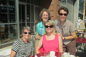 The 4 girls farewell