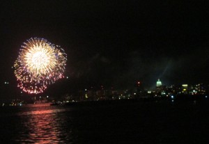 July 4 fireworks on Lake Monona