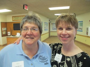 Linda and Susan at volunteer recognition event