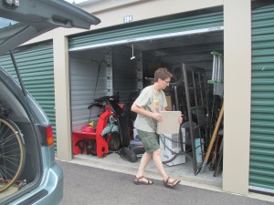 Putting our worldly goods in storage