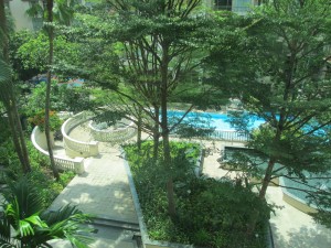 Pool from room window